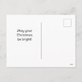 Schattigee Mopshond in Sneeuwkerst Kaart (Achterkant)