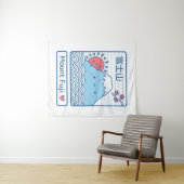 Schattigee Mount Fuji en Sun Japan kamerinrichting Wandkleed (In Situ (horizontaal))