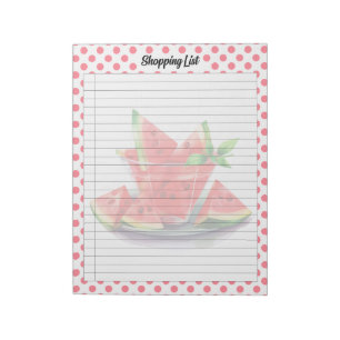 Schattigee Mouth Watering Watermelon Shopping List Notitieblok