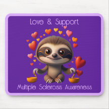 Schattigee MS Baby Sloth omringd door ♥️s