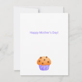 Schattigee Muffin Liefde & Zoet Moederdag Kaart (Achterkant)