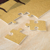 Schattigee muis die een kerstboom versiert legpuzzel (Zijkant)