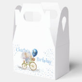 Schattigee Muis Dieren Fietsjongen 1e Verjaardagsf Bedankdoosjes (Geopend)