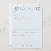 Schattigee muis en rode bessen sneeuwscène kerst kaart (Achterkant)