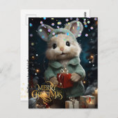 Schattigee muis. Gefeliciteerd. Briefkaart (Voorkant / Achterkant)