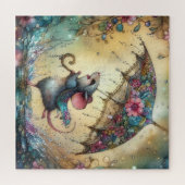 Schattigee muis grillige lente Natuur Legpuzzel (Horizontaal)