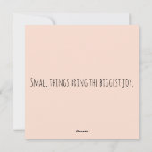 Schattigee muis in bloementheepot illustratie feestdagenkaart (Achterkant)