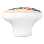 Schattigee muis in bloementheepot illustratie keramische knop (Zijkant)