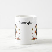 Schattigee muis in een top hoed herfstesthetiek koffiemok (Center)