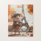 Schattigee muis in Paris Sunny Day Legpuzzel (Verticaal)