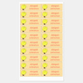 Schattigee muis met cartoon gepersonaliseerd labels (Vel)