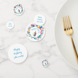 Schattigee muis met een party Pet Confetti