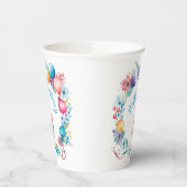 Schattigee muis met een party Pet Papieren Bekers (Links)