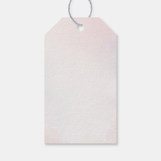 Schattigee muis met kerstcadeautjes cadeaulabel (Achterkant)