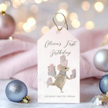 Schattigee muis met kerstcadeautjes