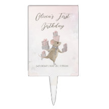 Schattigee muis met kerstcadeautjes