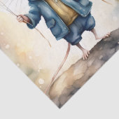 Schattigee muis met kleurrijke ballonnen, op maat tissuepapier (Detail)