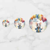 Schattigee muis met kleurrijke ballonnen, personal confetti (Voorkanten)