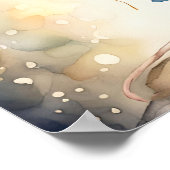 Schattigee muis met kleurrijke ballonnen, poster (Hoek)