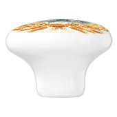 Schattigee Muis met Tarwe Keramische Lade Trekknop Knop (Zijkant)