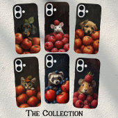 Schattigee Muis Peeking Raspberry Painting Aangepa Case-Mate iPhone Case