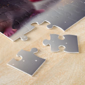 Schattigee muis viert kerst legpuzzel (Zijkant)