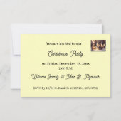 Schattigee muis viert Kerstmis - Kerstfeest Kaart (Achterkant)