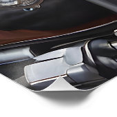 Schattigee Muishelm en Jas Rijden op een Motorcycl Perfect Poster (Hoek)