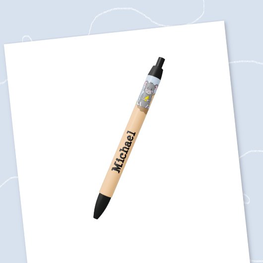 Schattigee muispen op maat gemaakt Kind Zwarte Inkt Pen