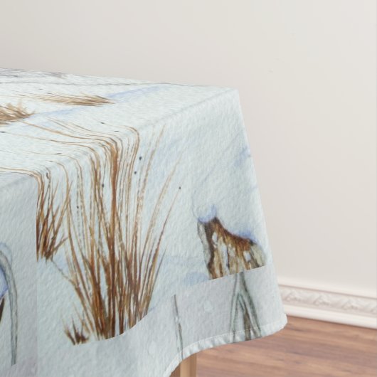 Schattigee muissneeuwscène voor Kerstmis Tafelkleed (Voorbeeld)