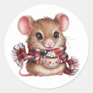 Schattigee muisStickers Ronde Sticker
