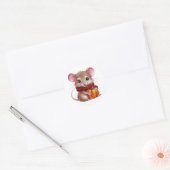 Schattigee muisStickers Ronde Sticker (Envelop)