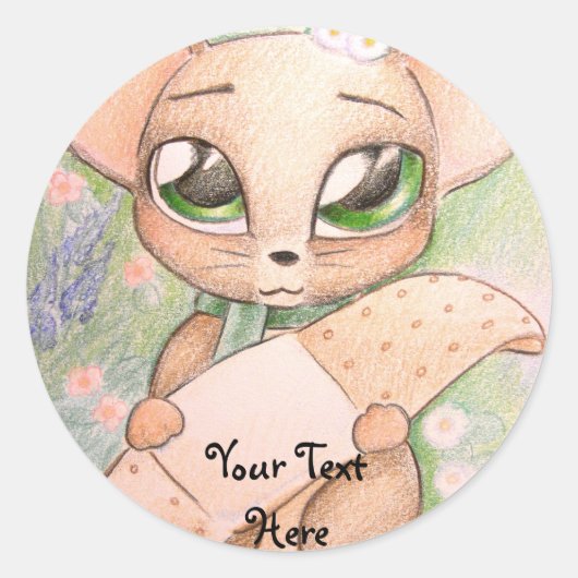 Schattigee muisStickers Ronde Sticker (Voorkant)