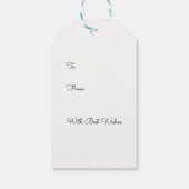 Schattigee Muizen en Sneeuwman Vrolijk kerstfeest Cadeaulabel (Achterkant)