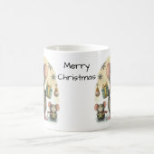 Schattigee muizen met ingepakte geschenken koffiemok (Center)