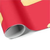 Schattigee muizenfamilie zit op kaas cadeaupapier (Rol Hoek)