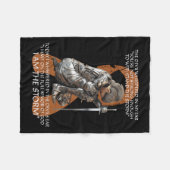 Schattigee multiple sclerose Vrouwen Gifts Oranje Fleece Deken (Voorkant (Horizontaal))