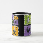 Schattigee mummie en skelet Halloween Mok (Midden)