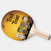 Schattigee mummie, Frankenstein, Dracula, weerwolf Tafeltennisbatje (Zijkant)