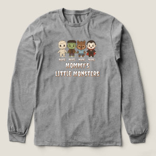 Schattigee mummie, Frankenstein, Dracula, weerwolf Tri-Blend Shirt