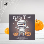 Schattigee mummie illustratie feestuitnodiging kaart