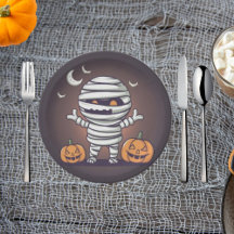 Schattigee mummie illustratie Halloween papier Bor