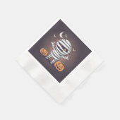 Schattigee mummie illustratie Halloween papier ser Servet (Hoek)