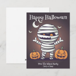 Schattigee mummie illustratie Halloween vakantie K Feestdagenkaart