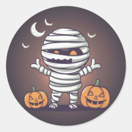Schattigee mummie liustration halloween Sticker