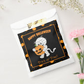 Schattigee mummie lopen met Halloween pompoen part Bedankzakje (Gezegeld)