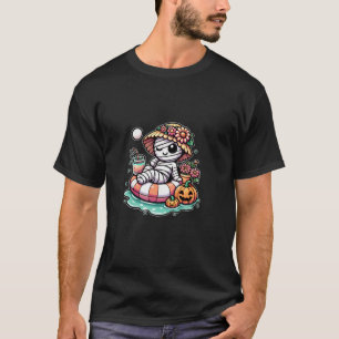 Schattigee Mummie Zomerbloemen Pompoen Zwembad Flo T-shirt