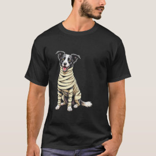 Schattigee Mummy Border Collie Funny Dog Lover Hal T-shirt