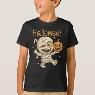 Schattigee Mummy Halloween Kinder jongen T-shirt