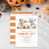 Schattigee Mummy Kinderen Halloween Custom Party I Kaart